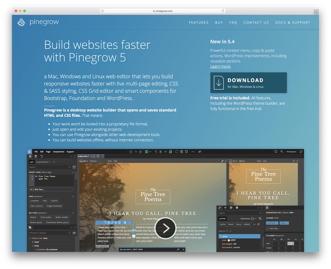 pinegrow website builder for mac