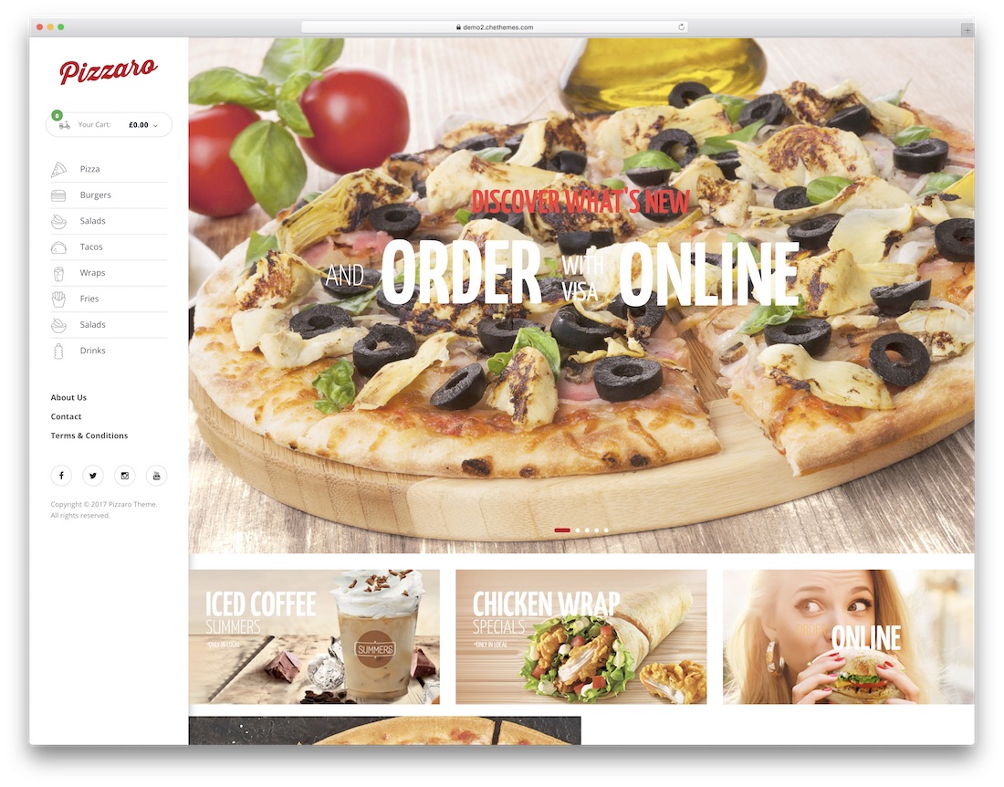 pizzaro pizza house wordpress theme