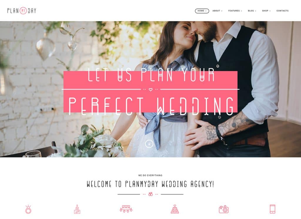 Plan My Day - Wedding / Event Planning Agency WordPress Theme