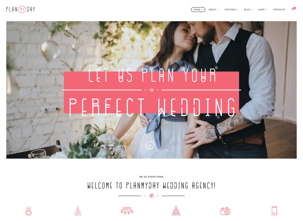 Plan My Day - Wedding and Event Planning Agency WordPress Theme