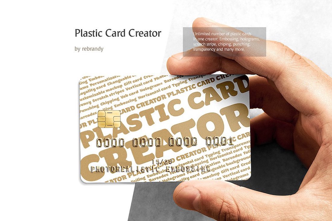 plastic card creator
