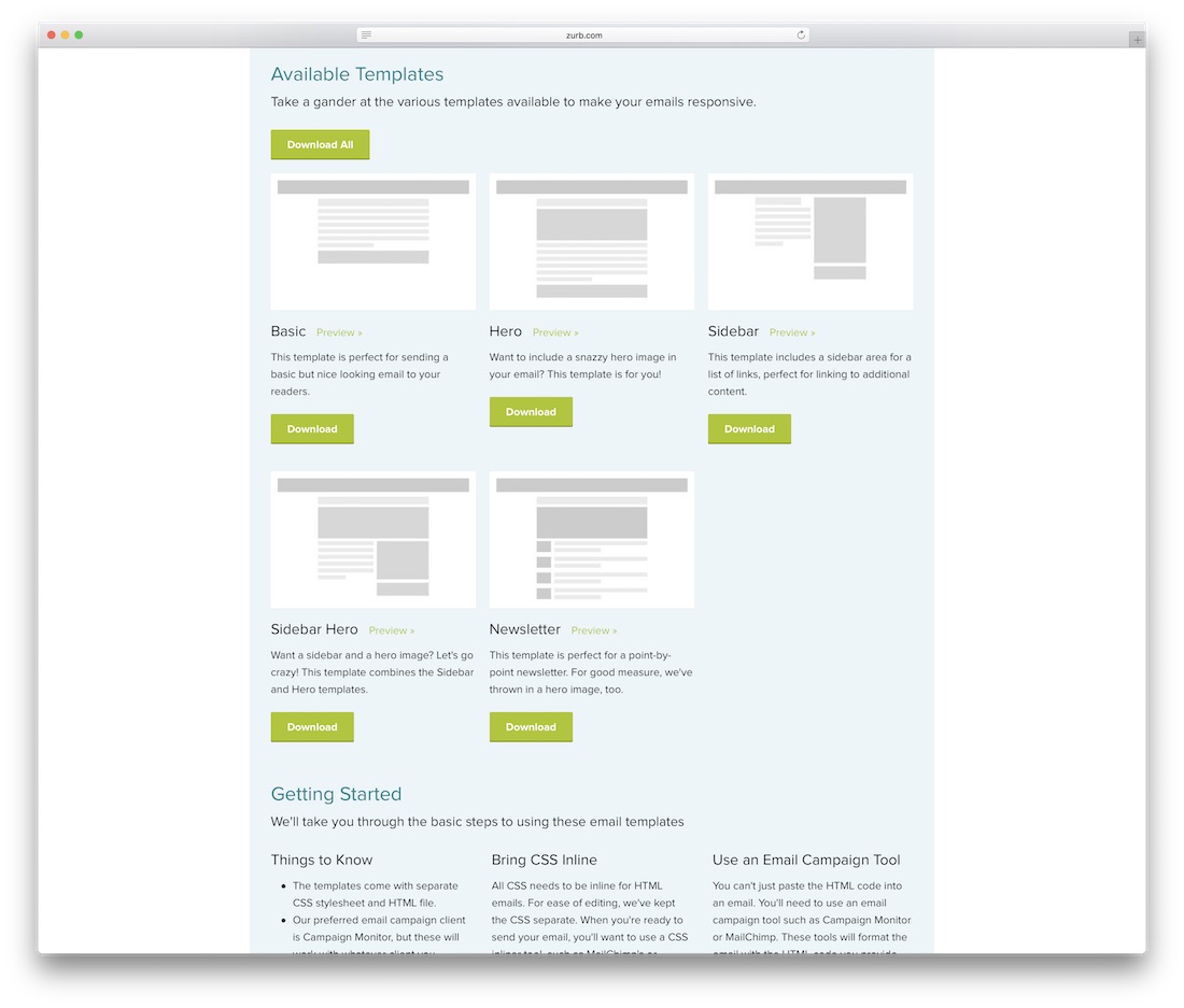 playground from zurb free responsive html email templates