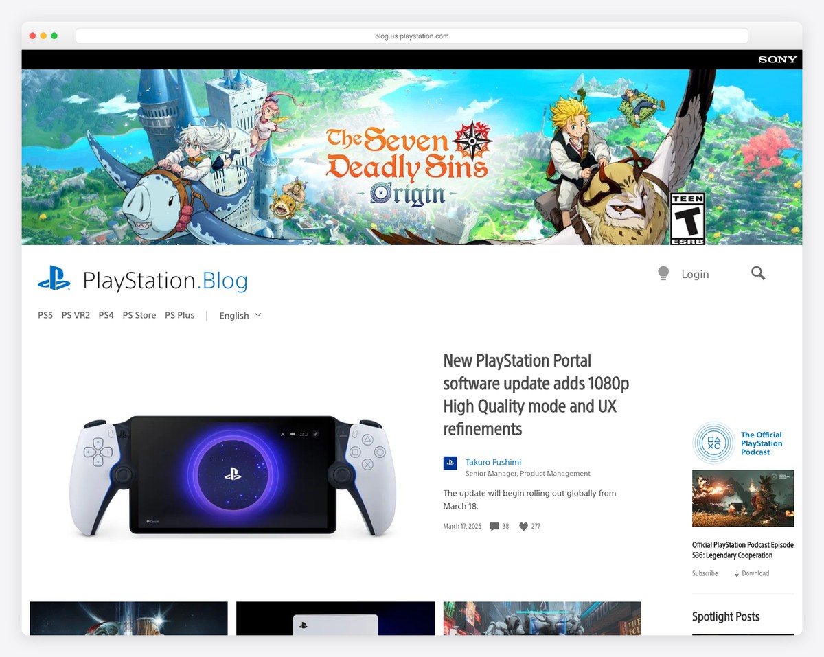 PlayStation Gaming Blog