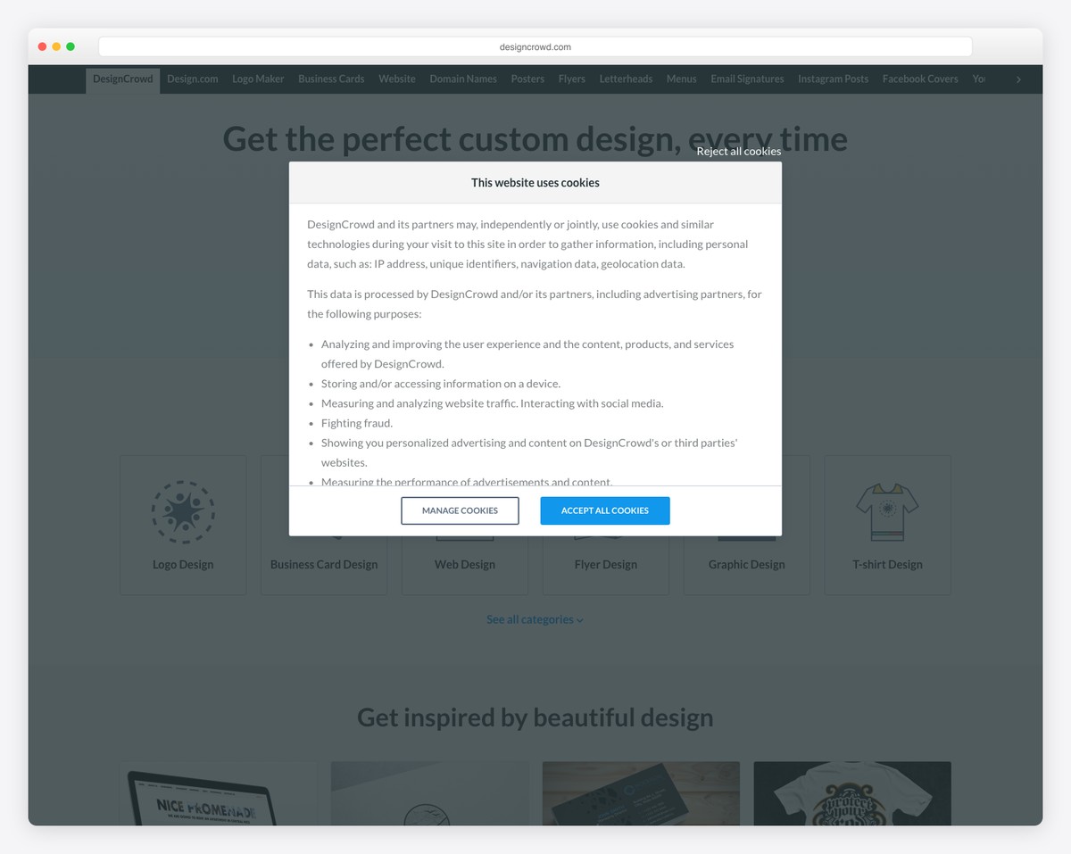 designcrowd screenshot
