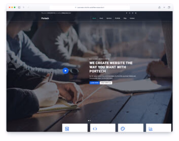 Portech website template