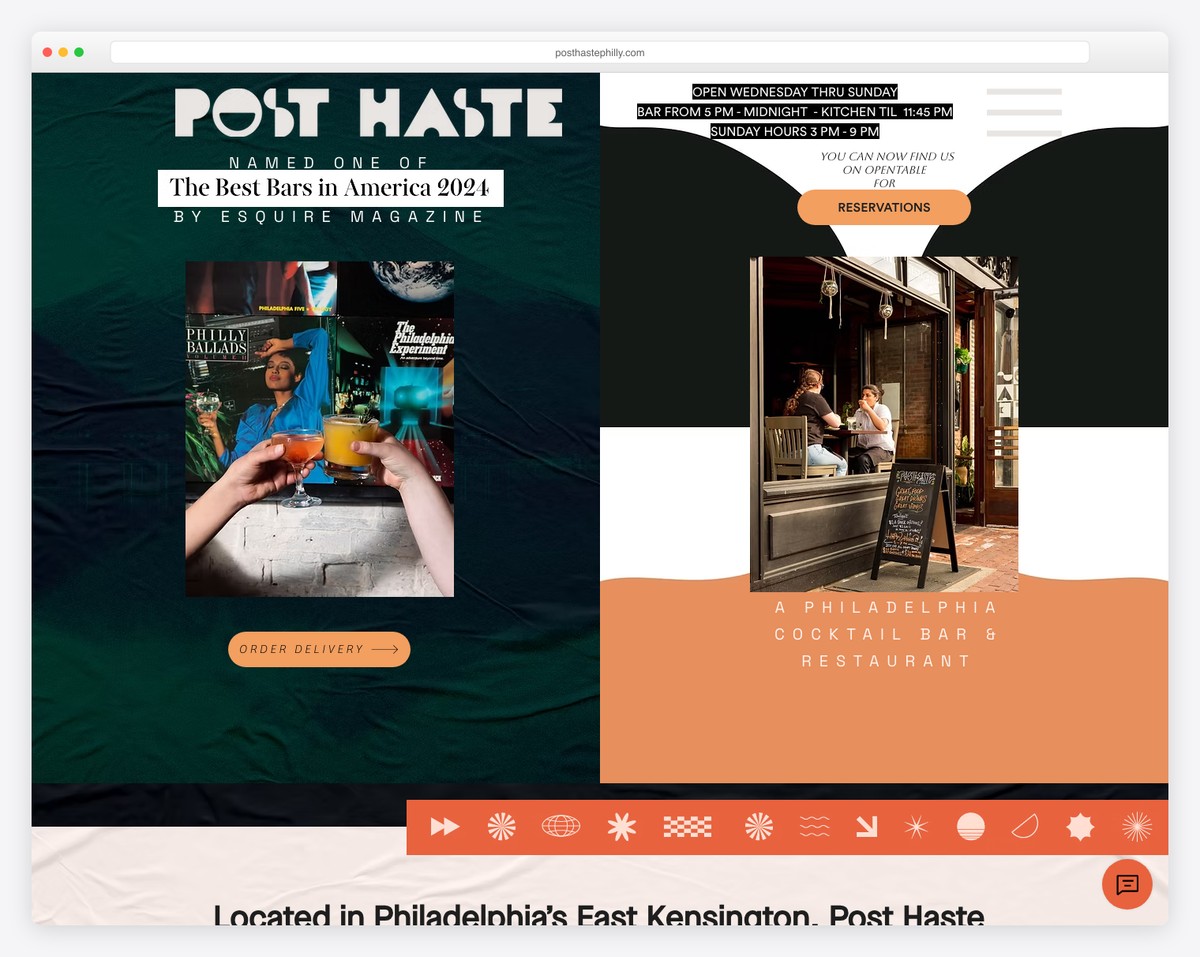 post haste website example