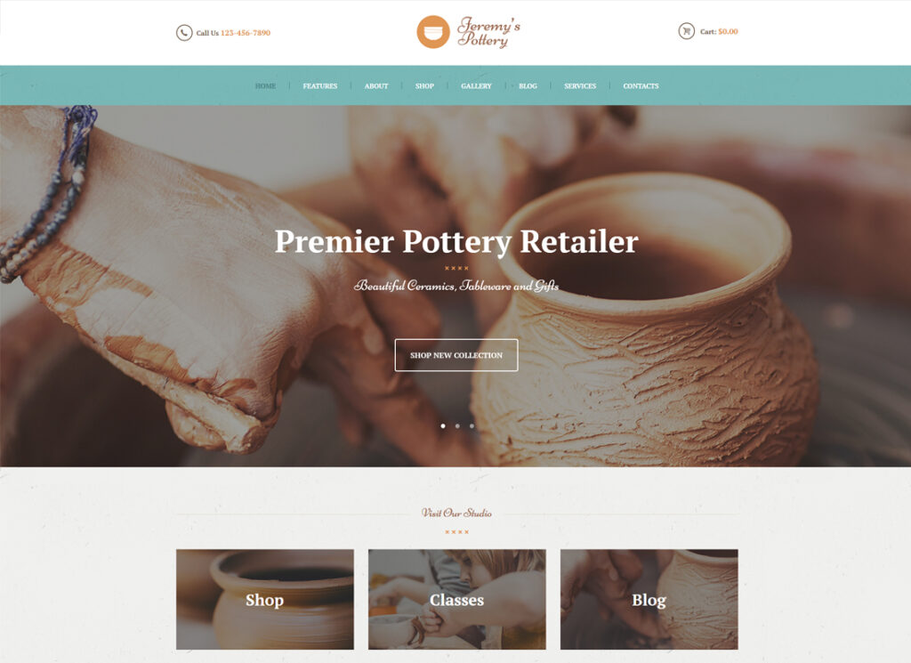 Geremy's Pottery | Pottery and Ceramics Handmade WordPress Theme