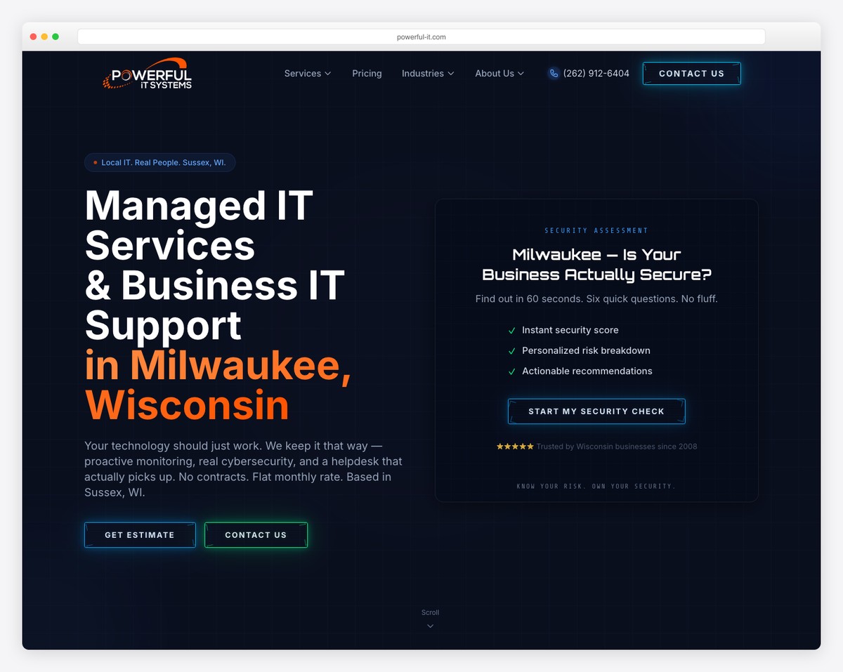 powerful it systems website example
