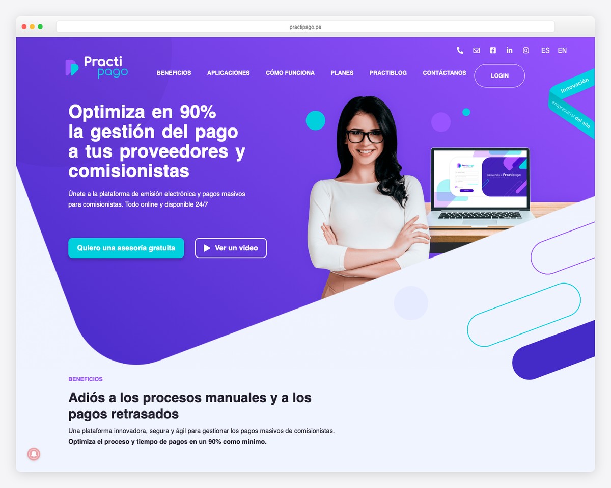 practipago startup website
