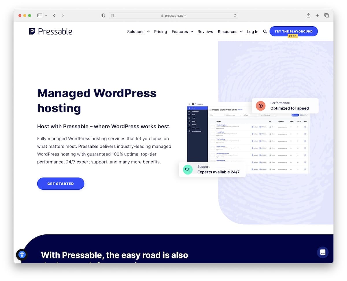 pressable managed wordpress hosting