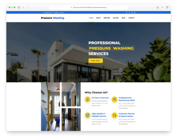 Pressure-Washing website template