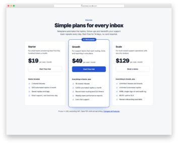 Pricing Table V01 free HTML and CSS snippet by Colorlib
