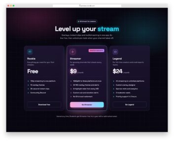 Pricing Table V04 free HTML and CSS snippet by Colorlib
