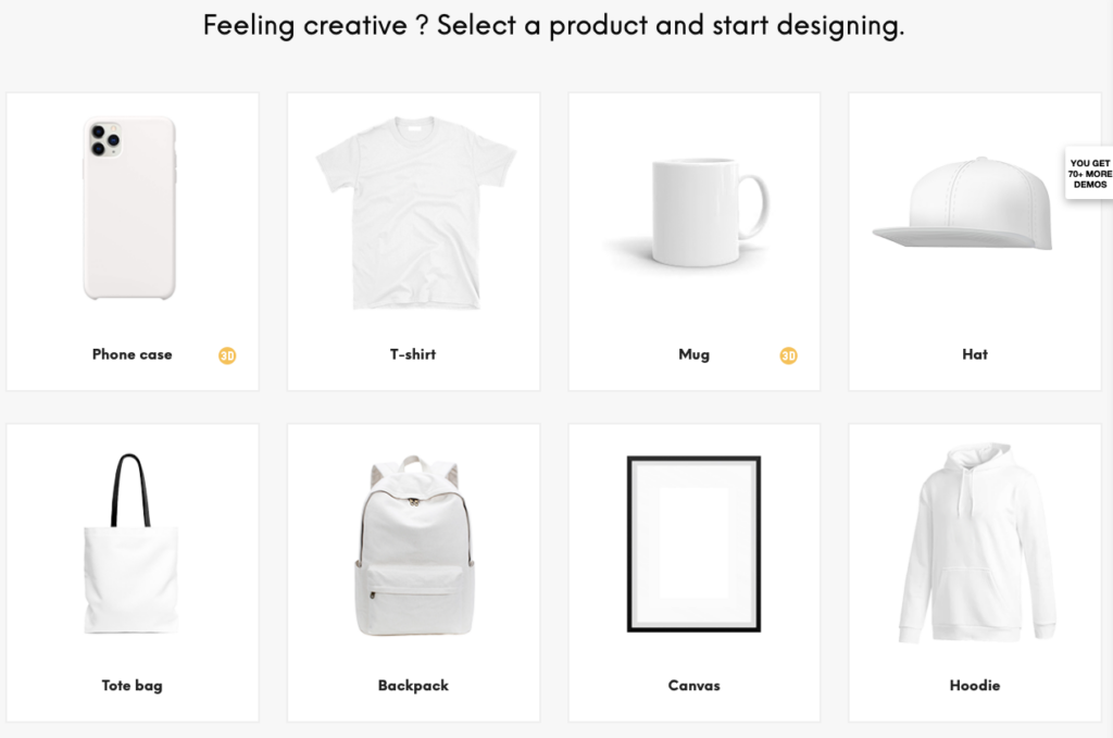published print shop products on WooCommerce store