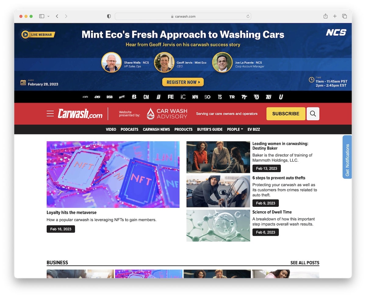 professional carwashing detailing web design