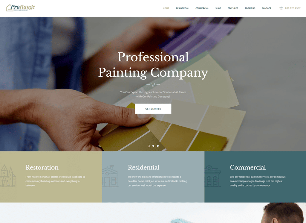 ProRange | Painting & Renovation Construction Company WordPress Theme