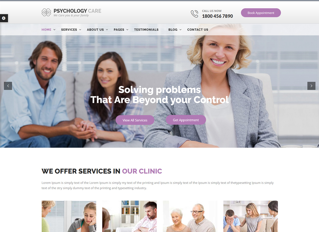 Psychology Care | Psychology & Counseling WordPress Theme