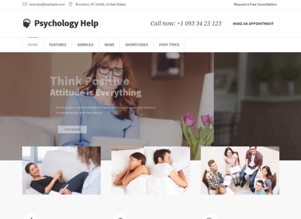 Psychology Help | Medical WordPress Theme for Psychologist and Mental Therapy