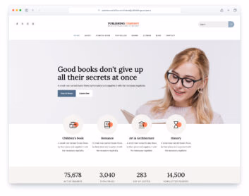 Publishing Company website template