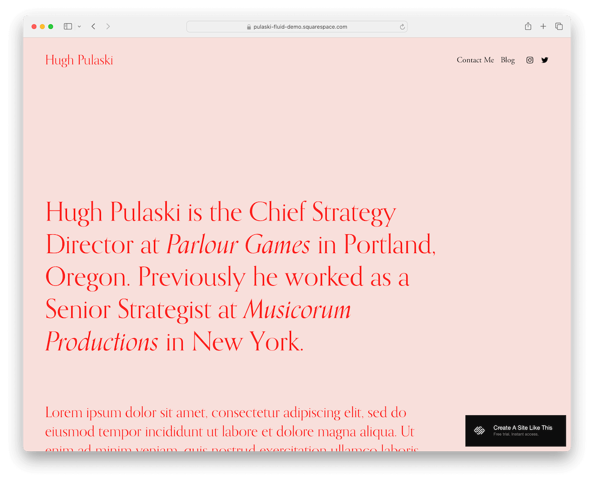 pulaski squarespace therapist template
