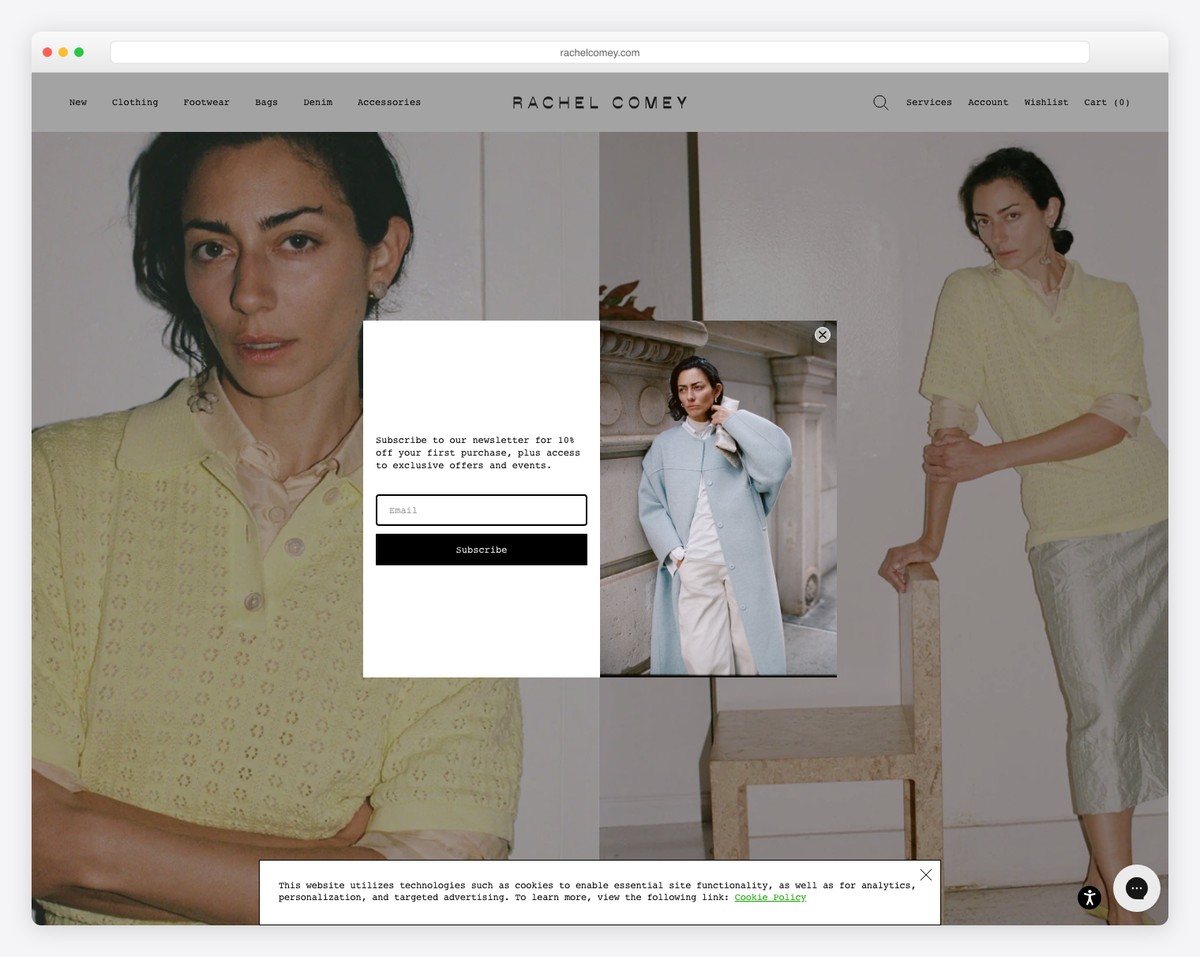 Rachel Comey fashion website