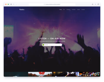 Radios website template