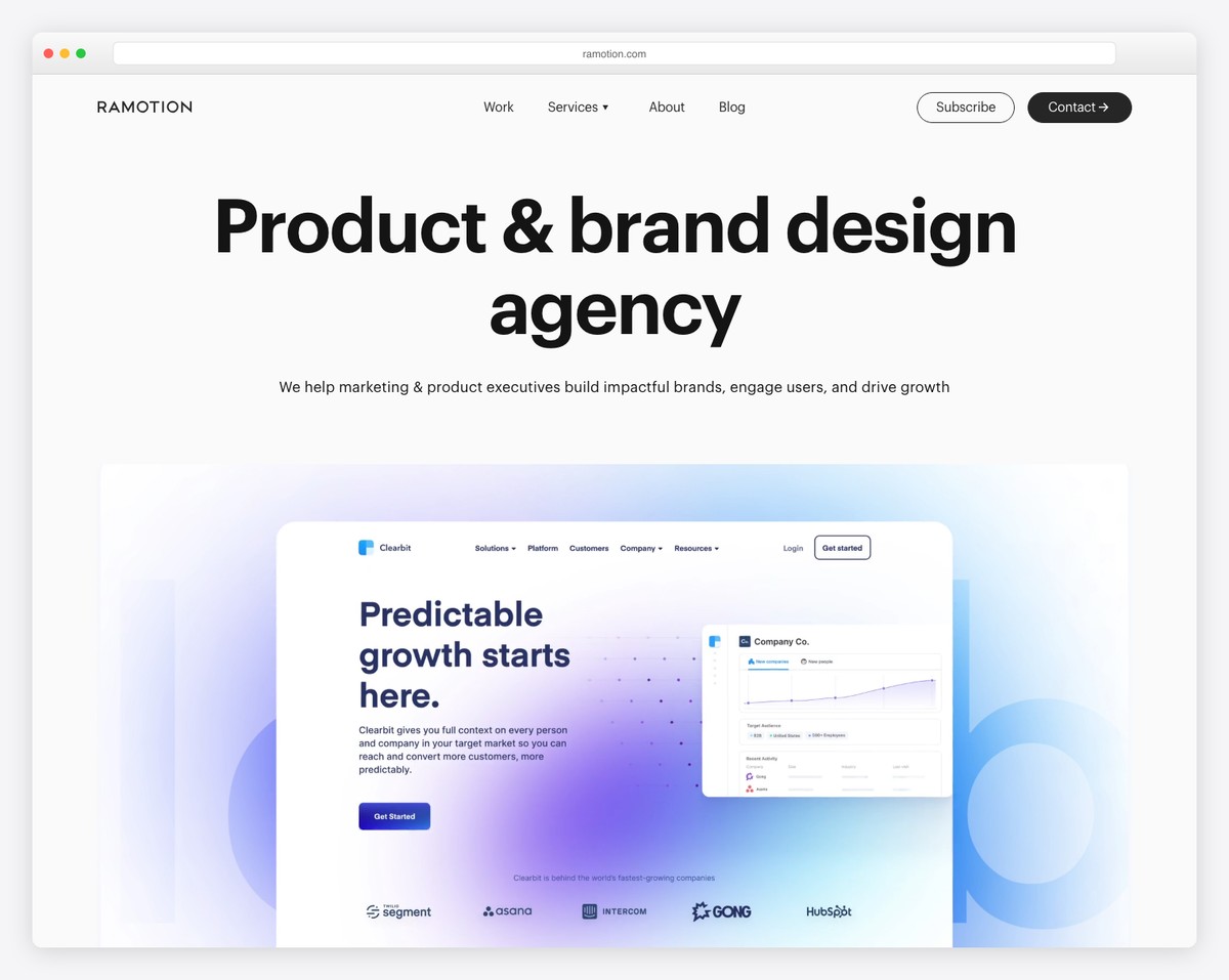 ramotion website example