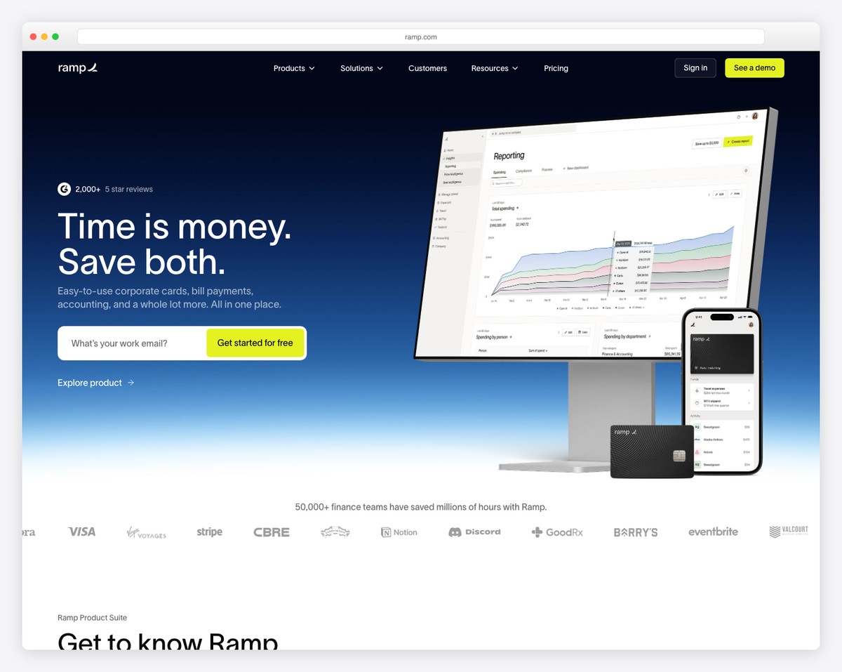 ramp website example