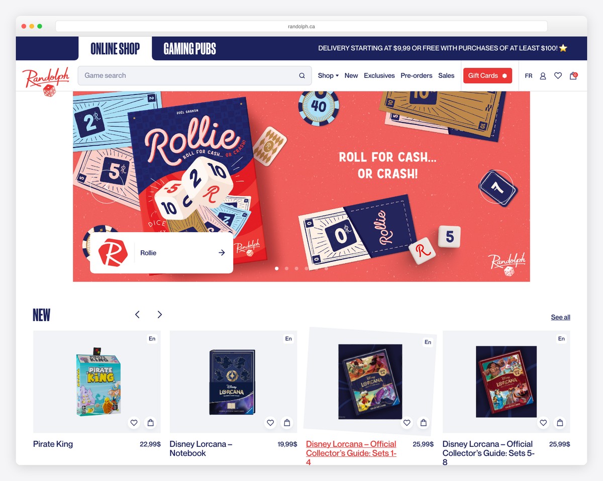 randolph - basic woocommerce store example