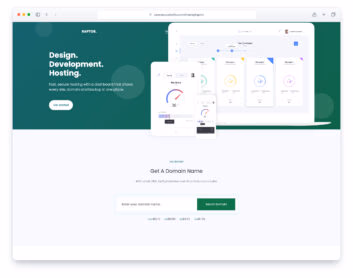 Raptor website template