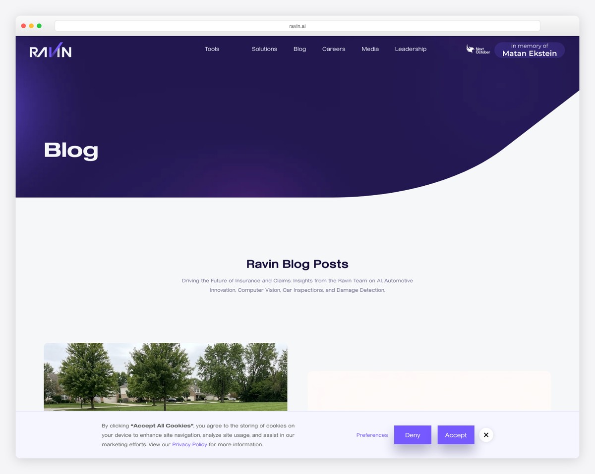 ravin wix blog example