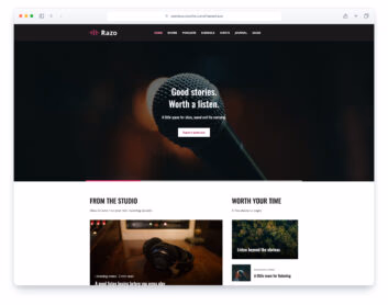 Razo website template