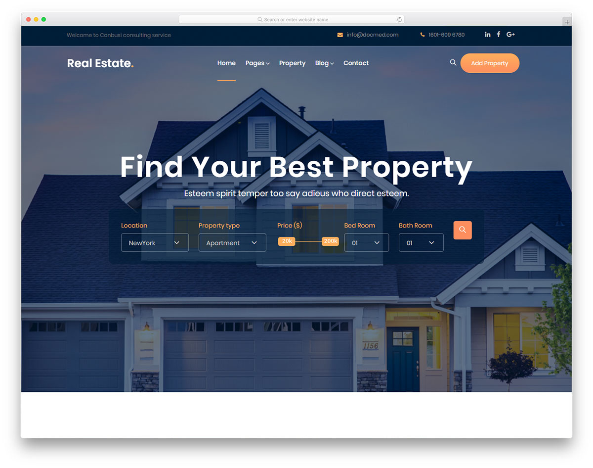 20 Best Free Real Estate Website Templates 2020 Colorlib