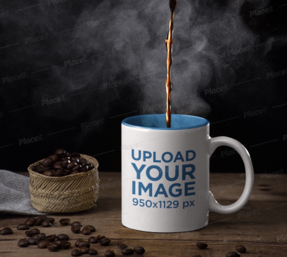 realistic coffee cup mockup