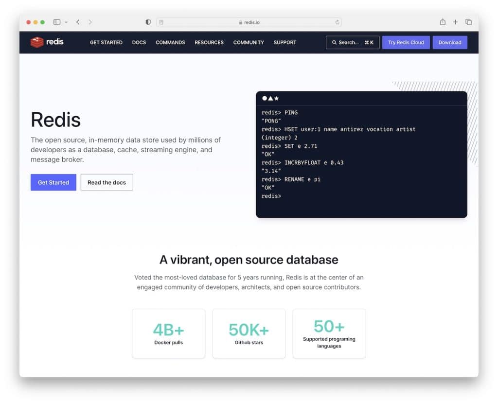 redis open source database software
