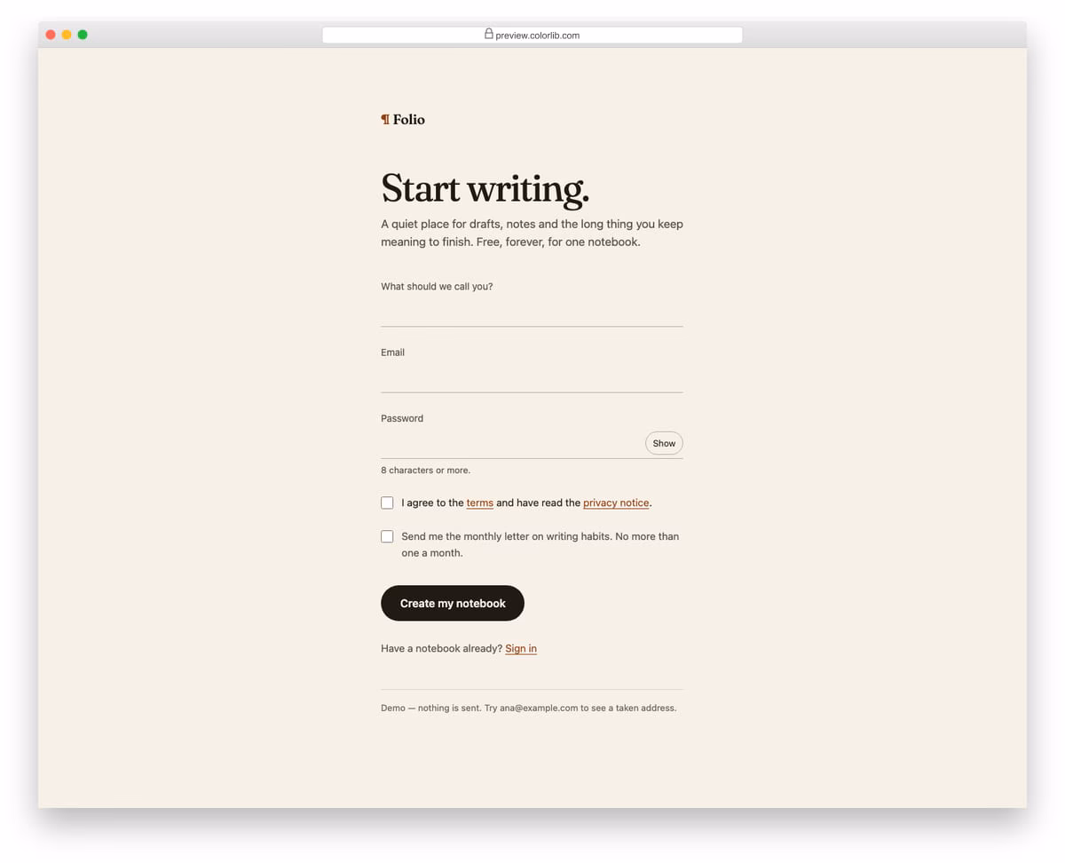 registration page v03