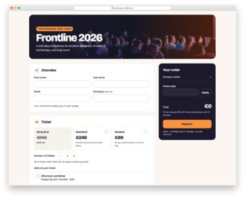 Registration Page V05 free HTML and CSS snippet by Colorlib
