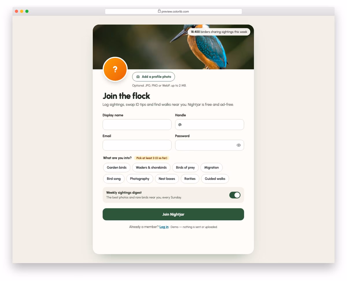 registration page v08