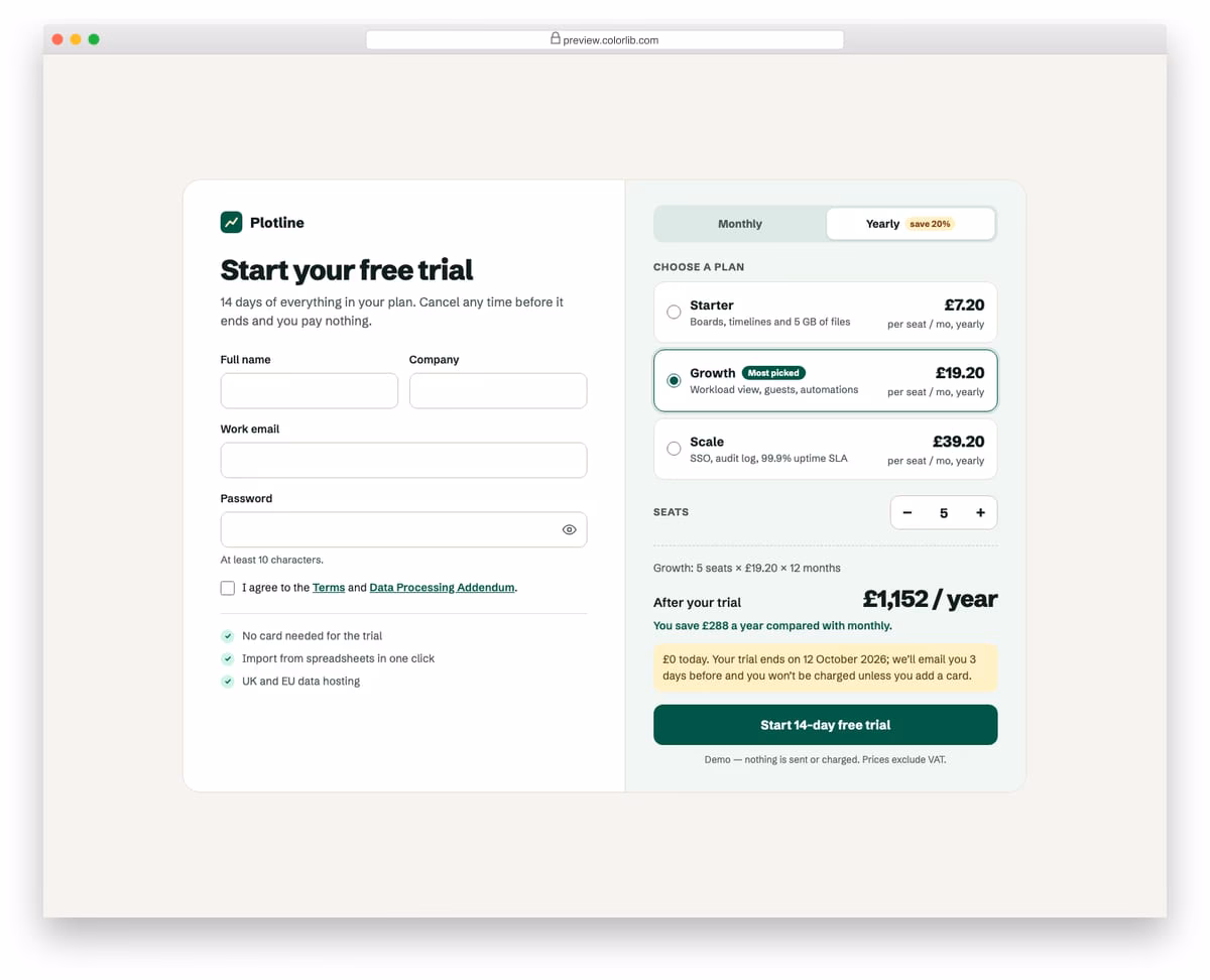 registration page v10
