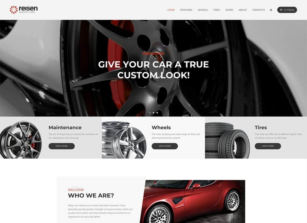 Reisen - Automechanic & Auto Body Repair Car WordPress Theme