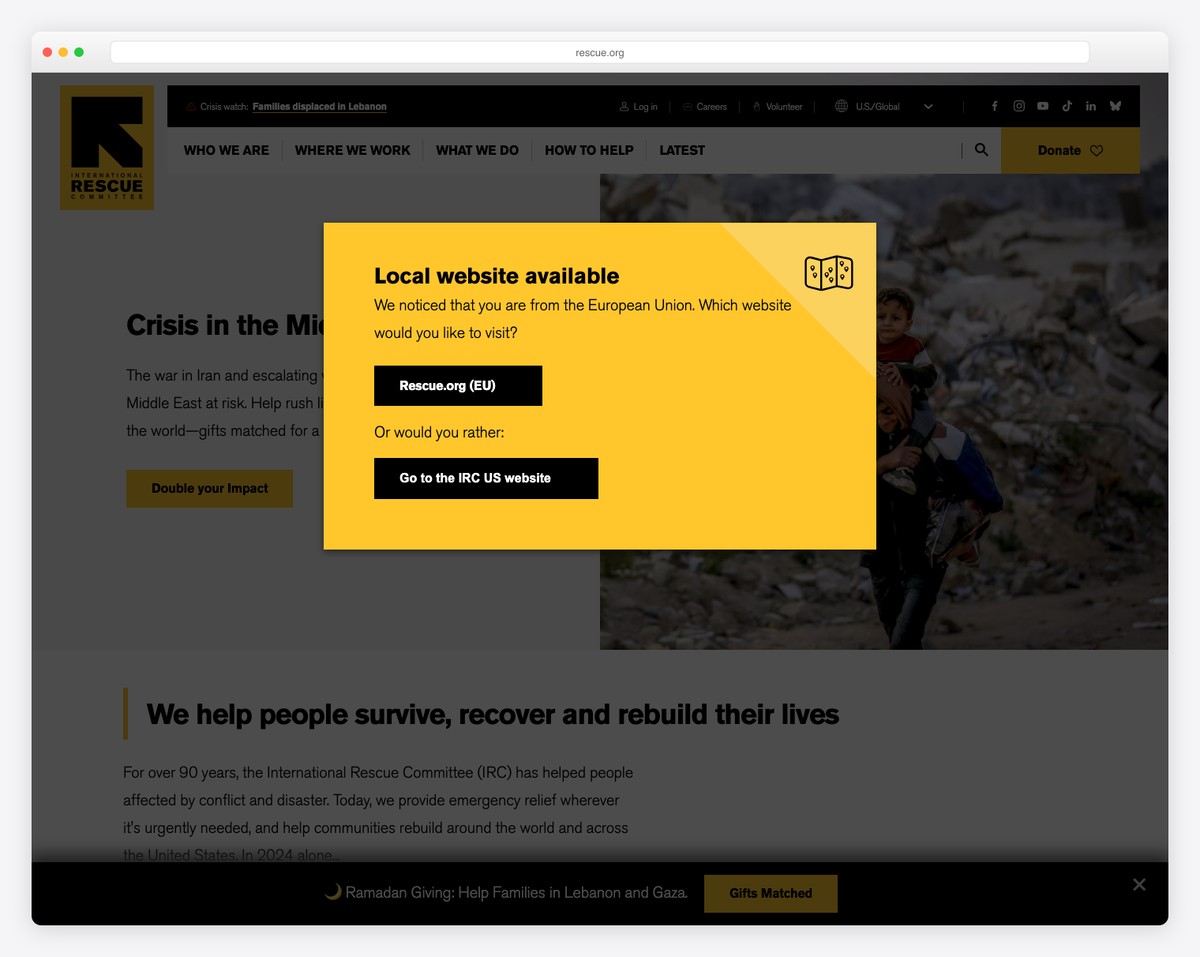 rescue nonprofit website