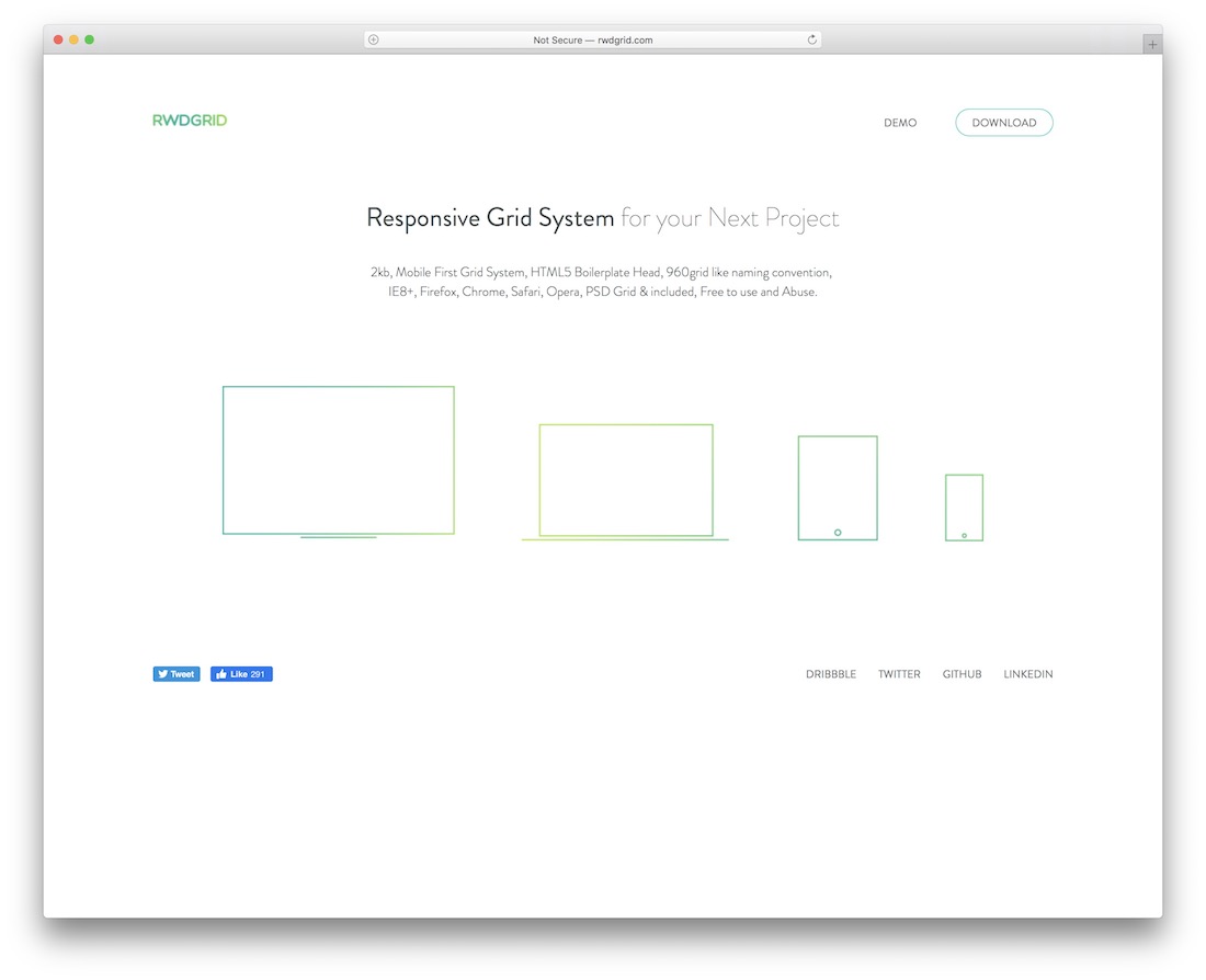 responsive grid system for your next project or app