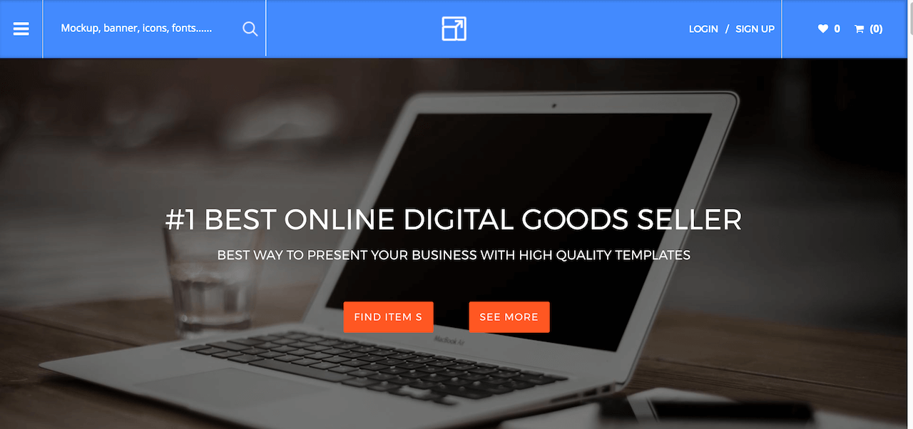 Restored - Online Marketplace website design