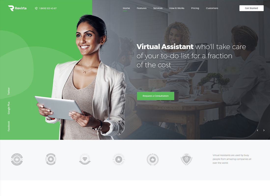 Revirta | Virtual Assistant WordPress Theme