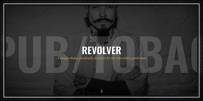 Revolver - A Gentlemen's Theme for Tattoo Salons, Barbershops, Pubs and Biker Clubs