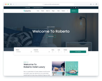 Roberto website template