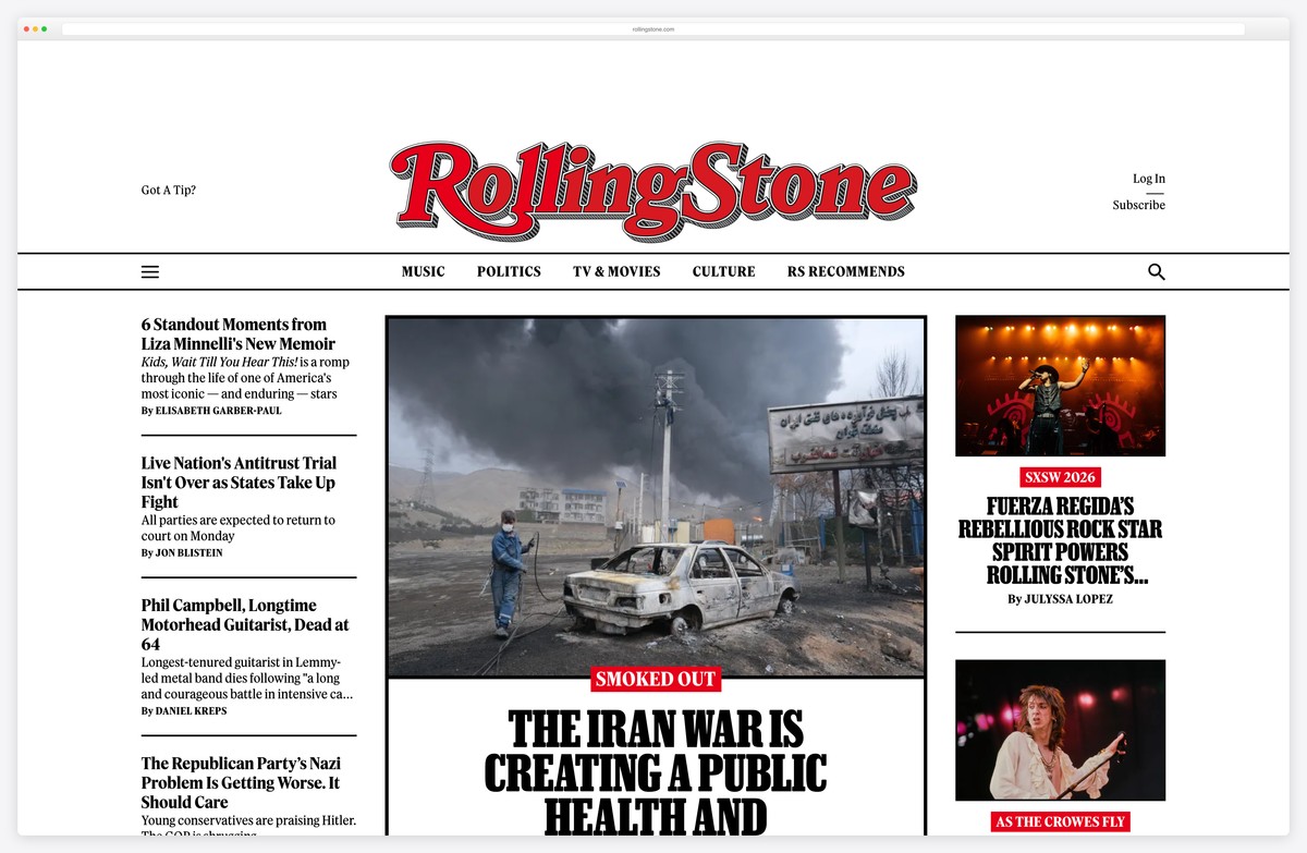 rolling stone magazine wordpress website example