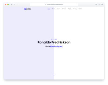 Ronaldo website template