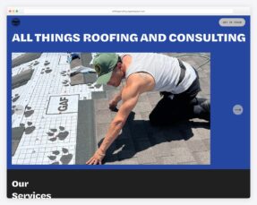 Roofing company website examples