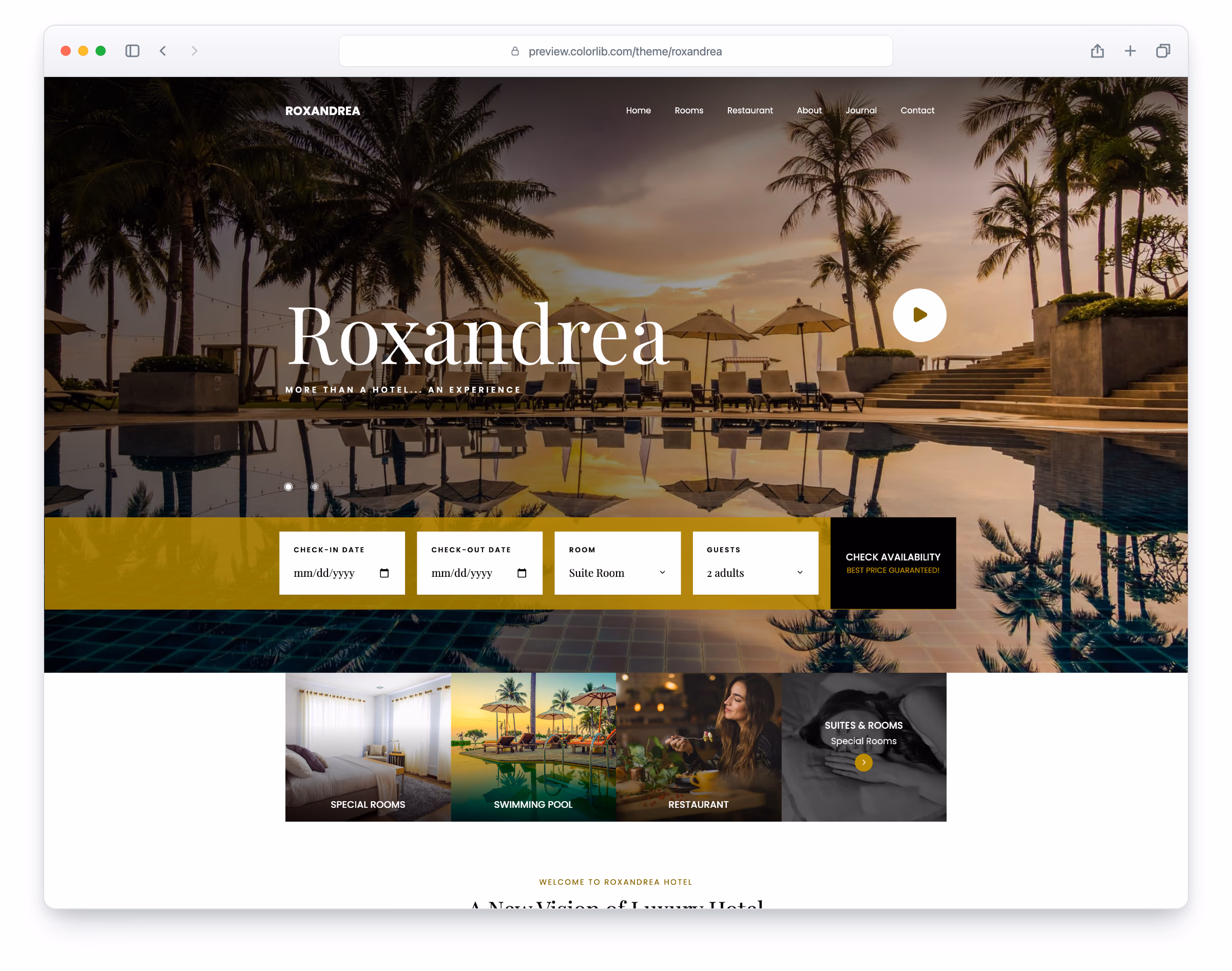 Roxandrea website template